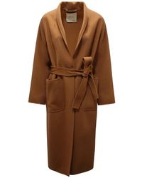 EMMA & GAIA - Belted Coats - Lyst