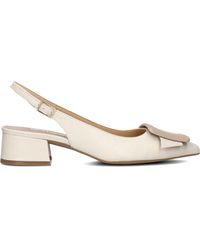 Notre-v - Elegante Weiße Slingbacks Für Damen - Lyst
