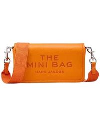 Marc Jacobs - Tangerine leder mini crossbody tasche - Lyst