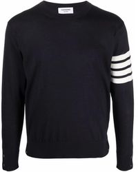 Thom Browne - Blauer 4-bar merinowollpullover,sweatshirts hoodies - Lyst