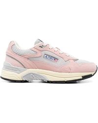 Autry - Schoenen ,Roze ,Roze Sneakers Stijlvol Comfortabele Rubberen Zool - Lyst