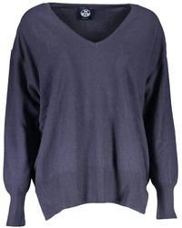 North Sails - Camisa de lana azul - Lyst