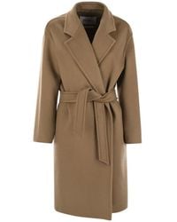 Max Mara - Jassen ,Bruin ,Kasjmier Melinda Cashmere Midi Coat - Lyst