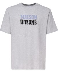 Maison Kitsuné - Stilvolle baumwollmischung t-shirts und polos - Lyst