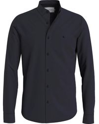 Calvin Klein - Slim Stretch Poplin Shirt - Lyst