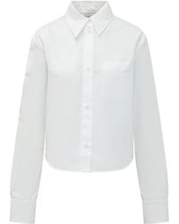 Sportmax - Overhemden ,Wit ,Katoen Spxceppo Shirt - Lyst