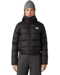 The North Face - Fitness ,Zwart ,Leer Hyalite Down Hooded Jacket - Lyst