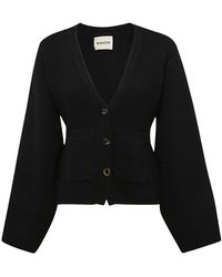 KHAITE - Maglione in lana nera - Lyst