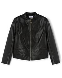 mötivi - Blousonjacke aus beschichtetem stoff mit shaping-schnitten - Lyst