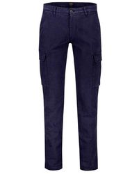40weft - Broeken ,Blauw ,Katoen Tapered Broeken - Lyst