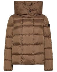 Peuterey - Jassen ,Bruin ,Polyester Bruine Donsjas Urban Stijl - Lyst