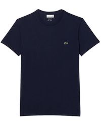 Lacoste - Tops ,Blauw ,T-Shirts - Lyst