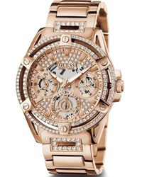 Guess - Queen multifunktions armbanduhr roségold - Lyst