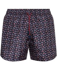 Etro - Badmode ,Blauw ,Polyester Zwemshorts - Lyst
