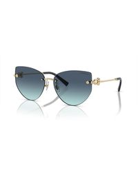 Tiffany & Co. - Sunglasses,pale gold/grey shaded sonnenbrille - Lyst
