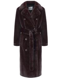 Stand Studio - Jassen ,Rood ,Polyester Jasmine Coat - Lyst