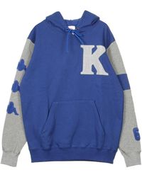 Kappa - Hoodies & Sweatvesten ,Blauw ,Katoen Hoodie Authentic Style - Lyst