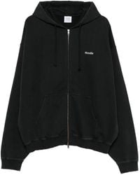 Vetements - Hoodies & Sweatvesten ,Zwart ,Katoen Embroidered Definition Zip-Up Hoodie - Lyst