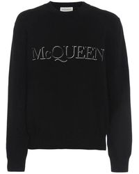 McQueen - Baumwoll-logo-pullover - Lyst