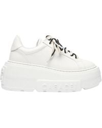 Casadei - Nexus With Contrasting Lace Sneaker - Lyst