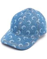 Marine Serre - Laser Denim Baseball Cap - Lyst