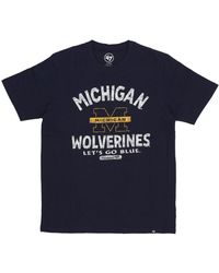 '47 - Tops ,Blauw ,Wol Ncaa Imprint Echo Tee Micwol T-Shirt - Lyst
