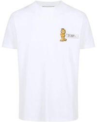 Iceberg - Tops ,Wit ,Slim-Fit Wit T-Shirt - Lyst