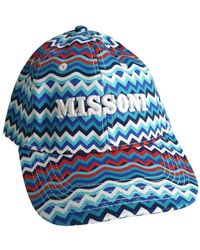 Missoni - Accessoires ,Veelkleurig ,Katoen Katoenen Baseball Cap - Lyst