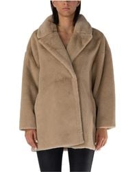 Betta Corradi - Faux Fur Shearling Jacken - Lyst