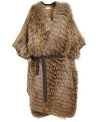 P.A.R.O.S.H. - Jassen ,Faux Fur Cape - Lyst