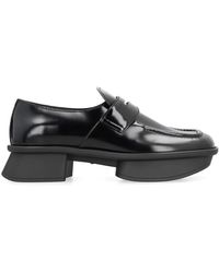 Prada - Schoenen ,Zwart ,Leer Equal Loafers Van Geborsteld Leer - Lyst