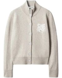 Maison Kitsuné - Bold Fox Head Cardigan - Lyst