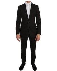 Dolce & Gabbana - Brown Wool Crystal Bee Slim Fit Martini - Lyst