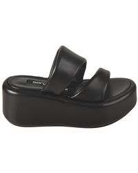 Sergio Rossi - Schwarze sandalen - Lyst