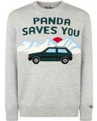 Mc2 Saint Barth - Heron pullover mit panda-print - Lyst