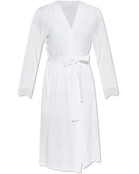 Hanro - Nachtkleding ,Wit ,Cira Robe - Lyst