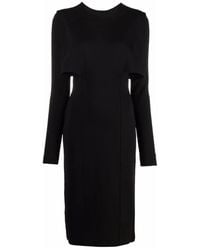 Givenchy - Elegantes schwarzes strick-midi-kleid mit cut-out details - Lyst
