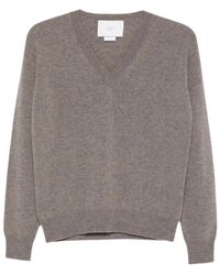 Vanisé - Truien & Vesten ,Bruin ,Kasjmier Annette V-Neck Sweater - Lyst