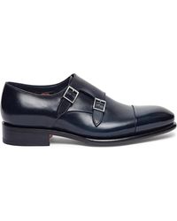 Santoni - Double Monk Strap Shoe - Lyst