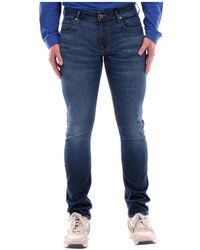 Guess - Skinny blaue jeans für männer - Lyst