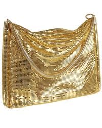 Rabanne - Borsa a tracolla pixel tube metallica - Lyst