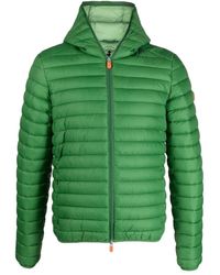 Save The Duck - Jassen ,Groen ,Nylon Gewatteerd Donsjack - Lyst