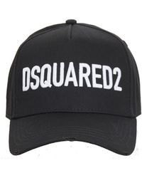 DSquared² - Accessoires ,Zwart ,Logo Baseball Cap - Lyst