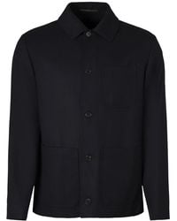 Slowear - Woll-Overshirt Mit Taschen - Lyst
