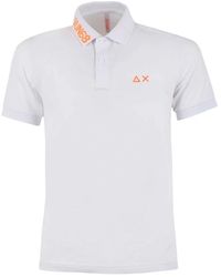 Sun 68 - Collar Jacquard Fluo Polo - Lyst