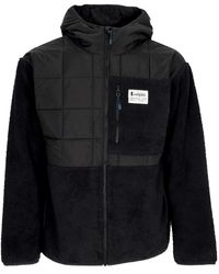 COTOPAXI - Fitness ,Zwart ,Polyester Zwarte Hybride Hoodie Jas Met Sherpa Isolatie - Lyst