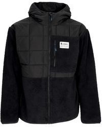 COTOPAXI - Fitness ,Zwart ,Polyester Zwarte Hybride Hoodie Jas Met Sherpa Isolatie - Lyst