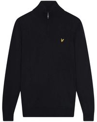Lyle & Scott - Merino mix golf core zip strickware - Lyst