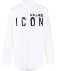 DSquared² - Overhemd Met Logoprint - Lyst