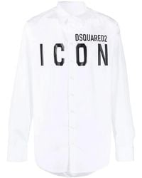 DSquared² - Overhemd Met Logoprint - Lyst